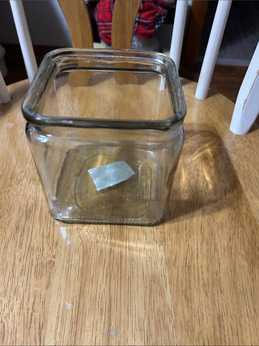 Clear Square Glass Vase- Transparent Glass